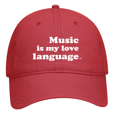 "Music is My Love Language" Dad hat